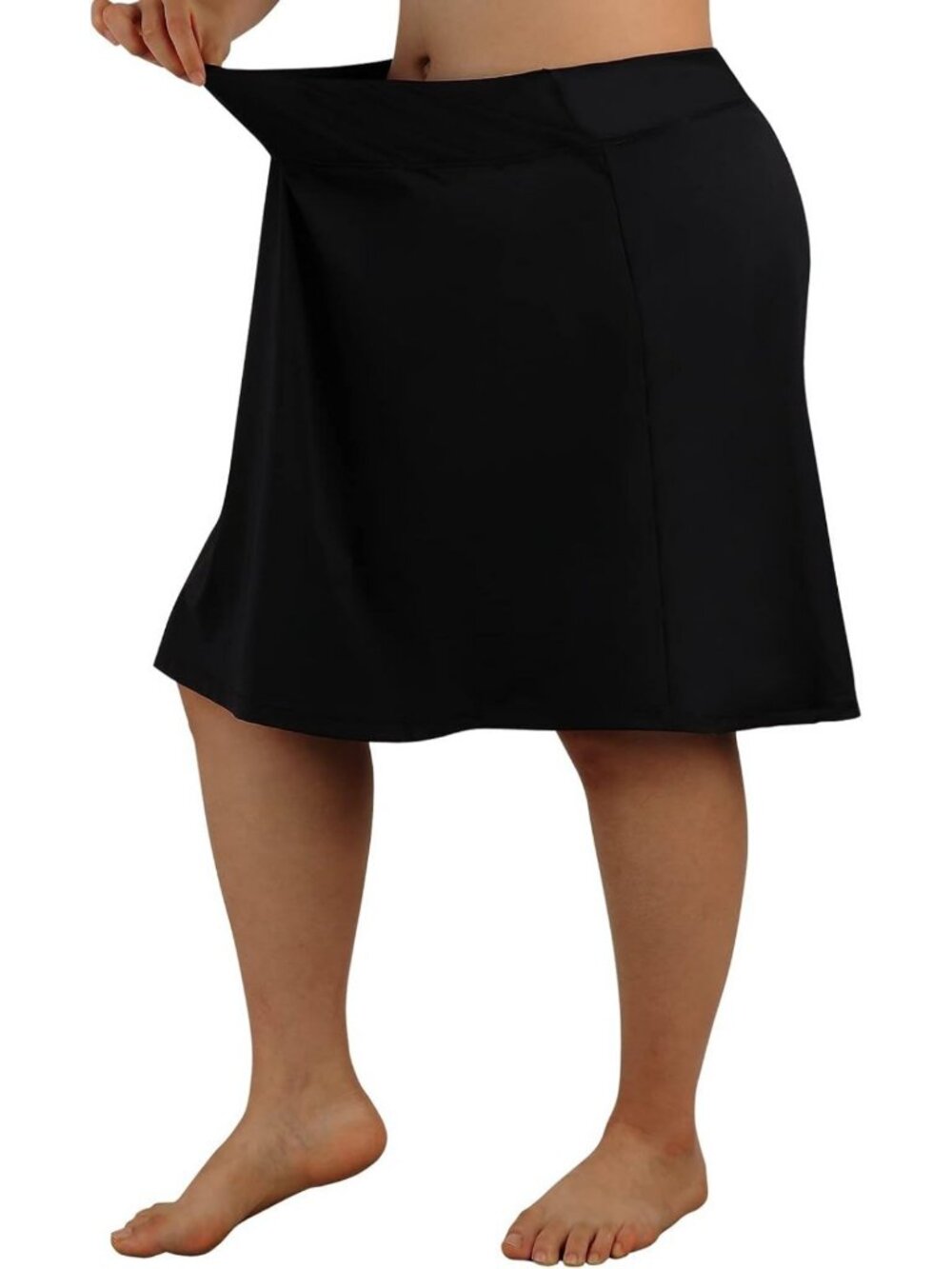 Plus Size Knee Length Skorts for Women | Running Skirts with Pockets